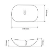 Умивальник (раковина) VBI Turin Black White накладний VBI-011513- Фото 4