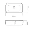 Умывальник (раковина) VBI Vestone 55 White накладной VBI-017001- Фото 4