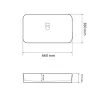 Умывальник (раковина) VBI Vestone 65 White накладной VBI-017002- Фото 3
