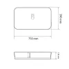 Умывальник (раковина) VBI Vestone 75 White накладной VBI-017003- Фото 4