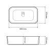 Умывальник (раковина) VBI Volturino White накладной VBI-012619- Фото 4