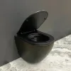 Унитаз подвесной VBI Vulcano Black Matt черный матовый (VBI-020412)- Фото 2