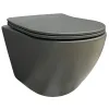Унитаз подвесной VBI Vulcano Grey Matt серый матовый (VBI-020410)- Фото 1