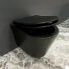 Унитаз подвесной VBI Levanzo Black Matt (VBI-020201)- Фото 2