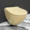 Унитаз подвесной VBI Vulcano Beige Matt (VBI-020408)- Фото 2