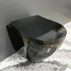 Унитаз подвесной VBI Vulcano Black Glossy (VBI-020414)- Фото 4