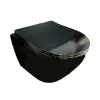 Унитаз подвесной VBI Vulcano Black Glossy (VBI-020414)- Фото 1