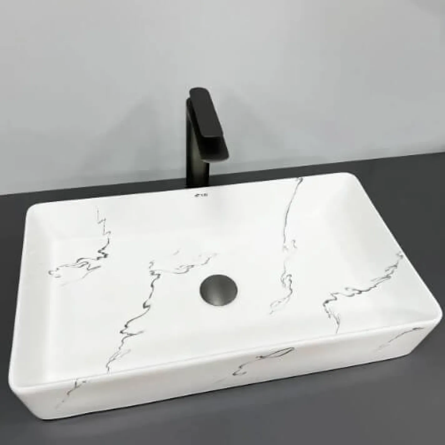 Раковина VBI Triest Marmo Glossy белый VBI-012704 - Фото 1