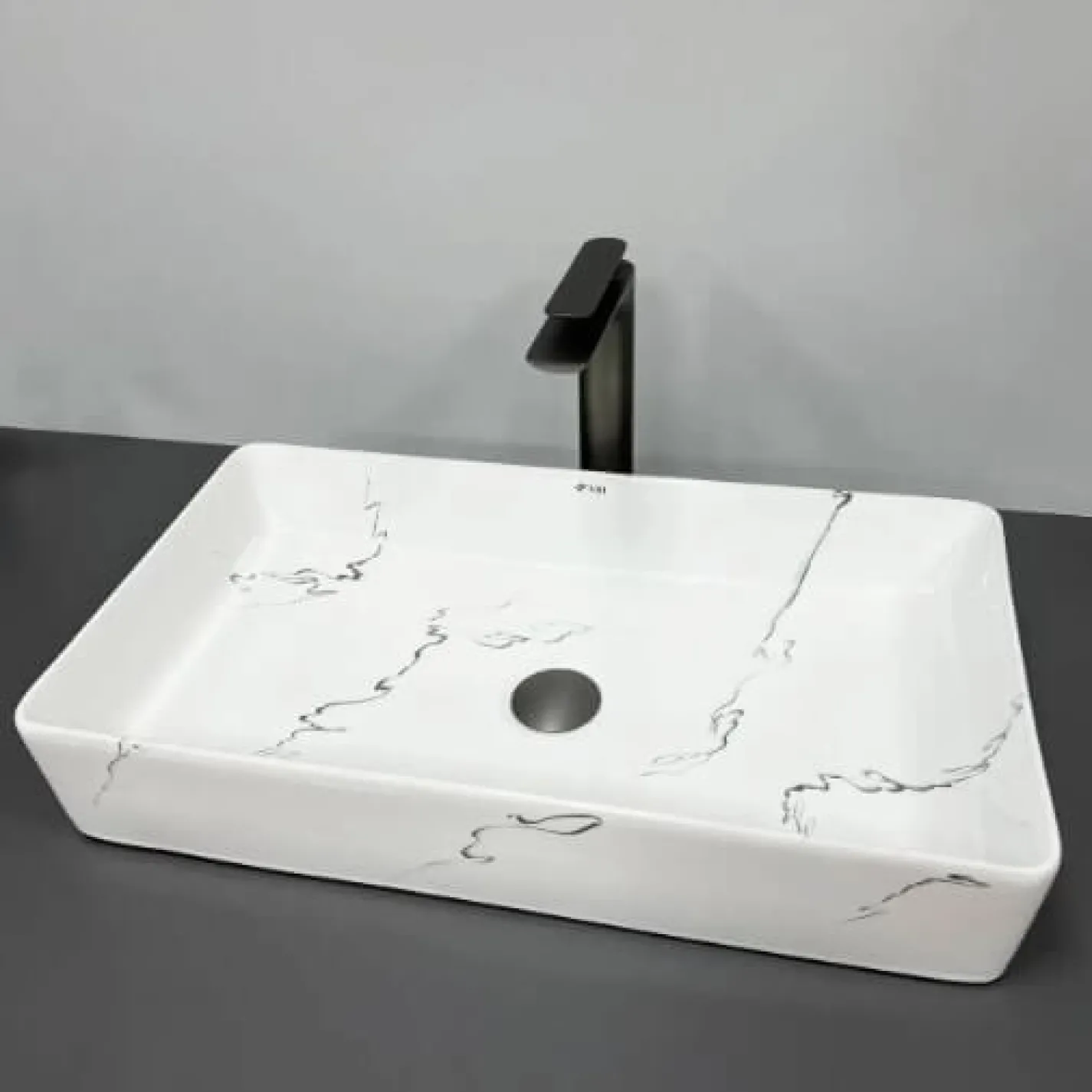 Раковина VBI Triest Marmo Glossy белый VBI-012704 - Фото 2