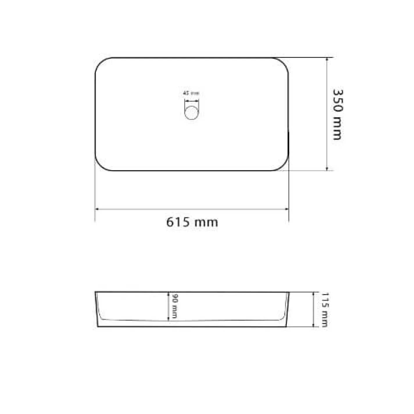 Раковина VBI Triest Terazzo Glossy білий VBI-012706 - Фото 3