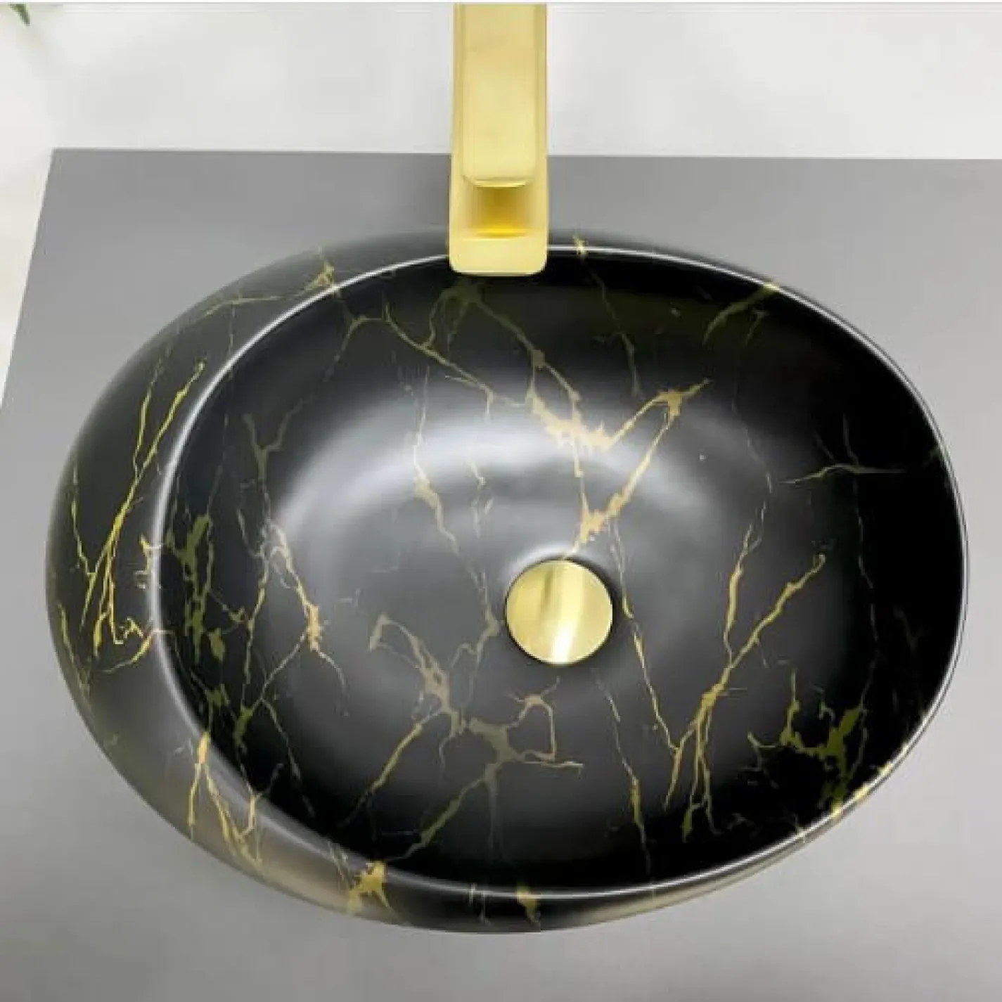 Раковина VBI Valiano Marble черный VBI-016101 - Фото 2