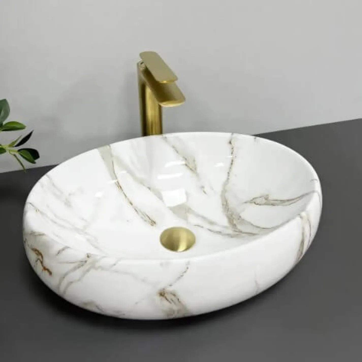 Раковина VBI Veneto Lava Glossy білий VBI-012804 - Фото 1