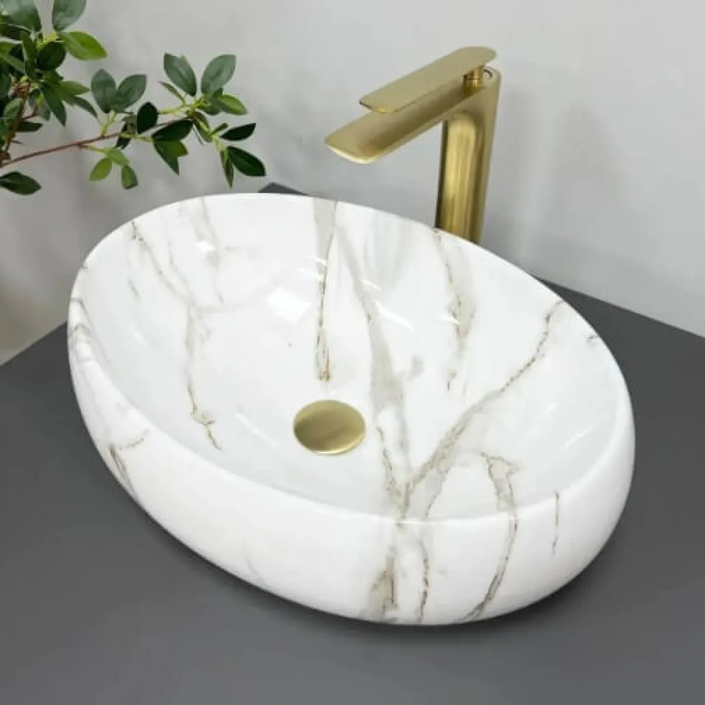 Раковина VBI Veneto Lava Glossy білий VBI-012804 - Фото 3