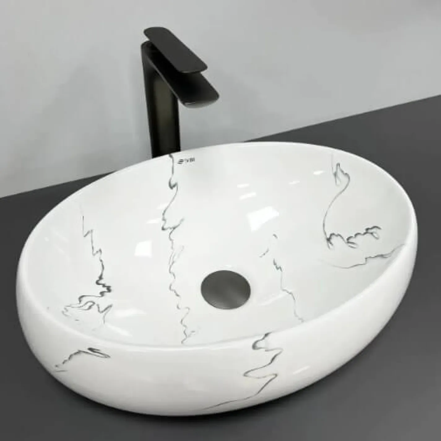 Раковина VBI Veneto Marmo Glossy белый VBI-012807 - Фото 1