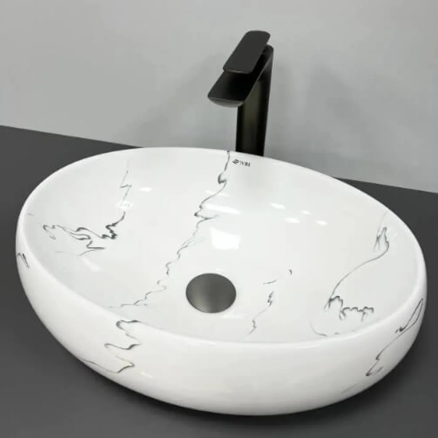 Раковина VBI Veneto Marmo Glossy белый VBI-012807 - Фото 3