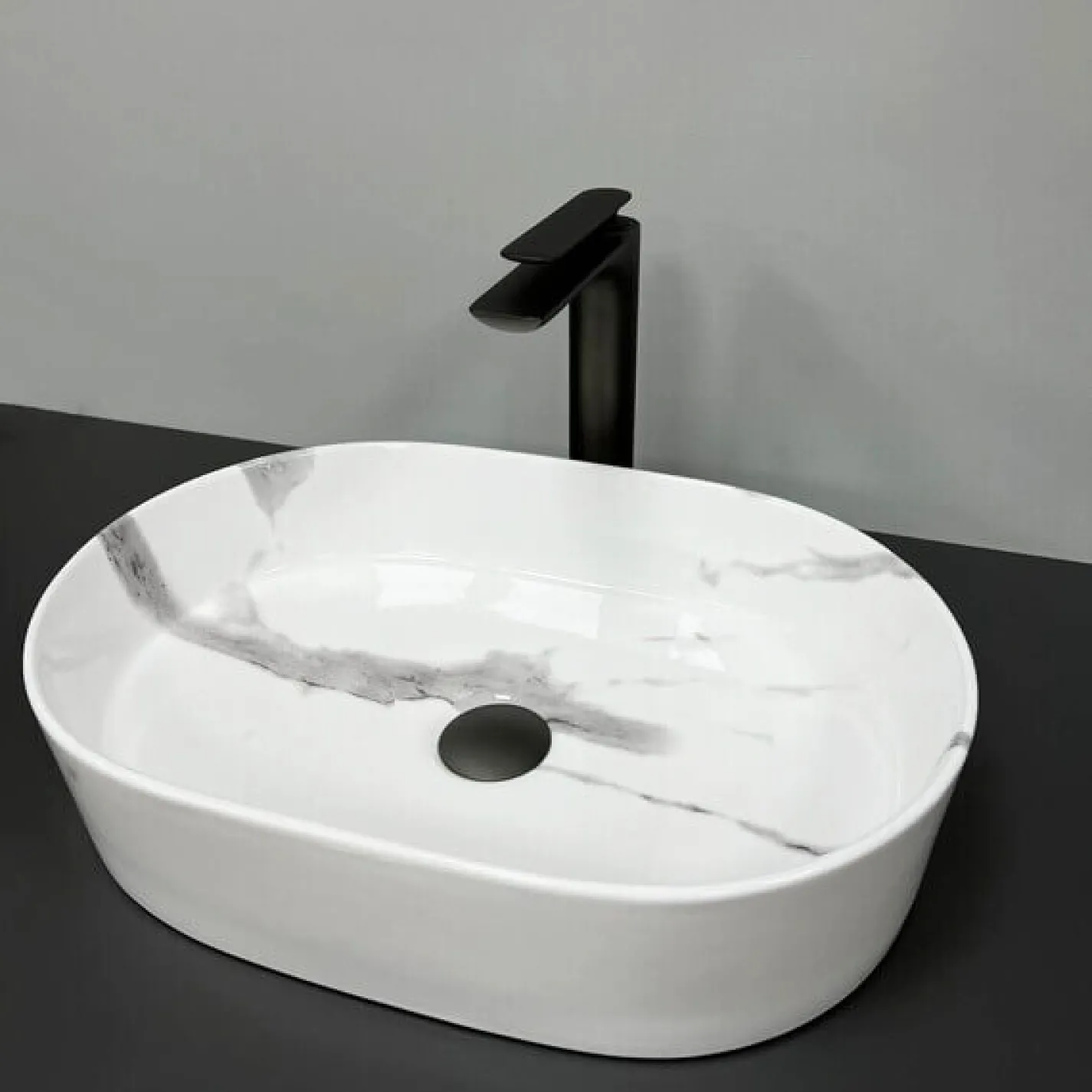 Умывальник VBI Verona 50 MARBLE NATURE GLOSSY VBI-011311 - Фото 2