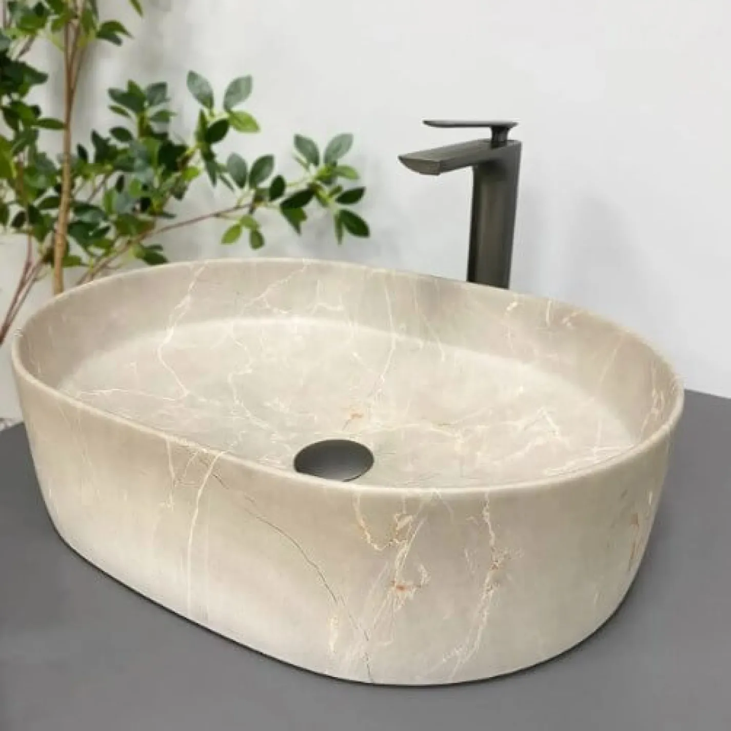 Раковина VBI Verona 50 Stone бежевый VBI-011325 - Фото 1