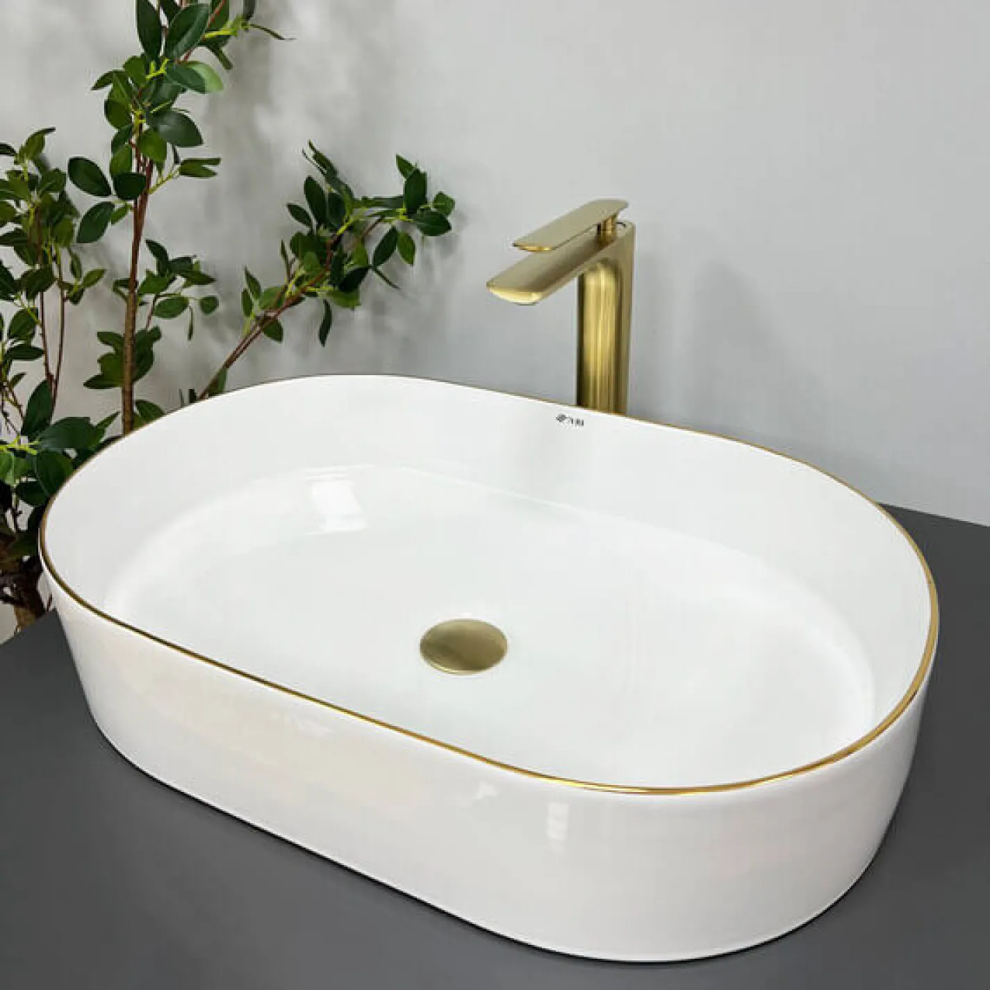 Раковина VBI Verona 60 White Gold Edge VBI-011308 - Фото 3