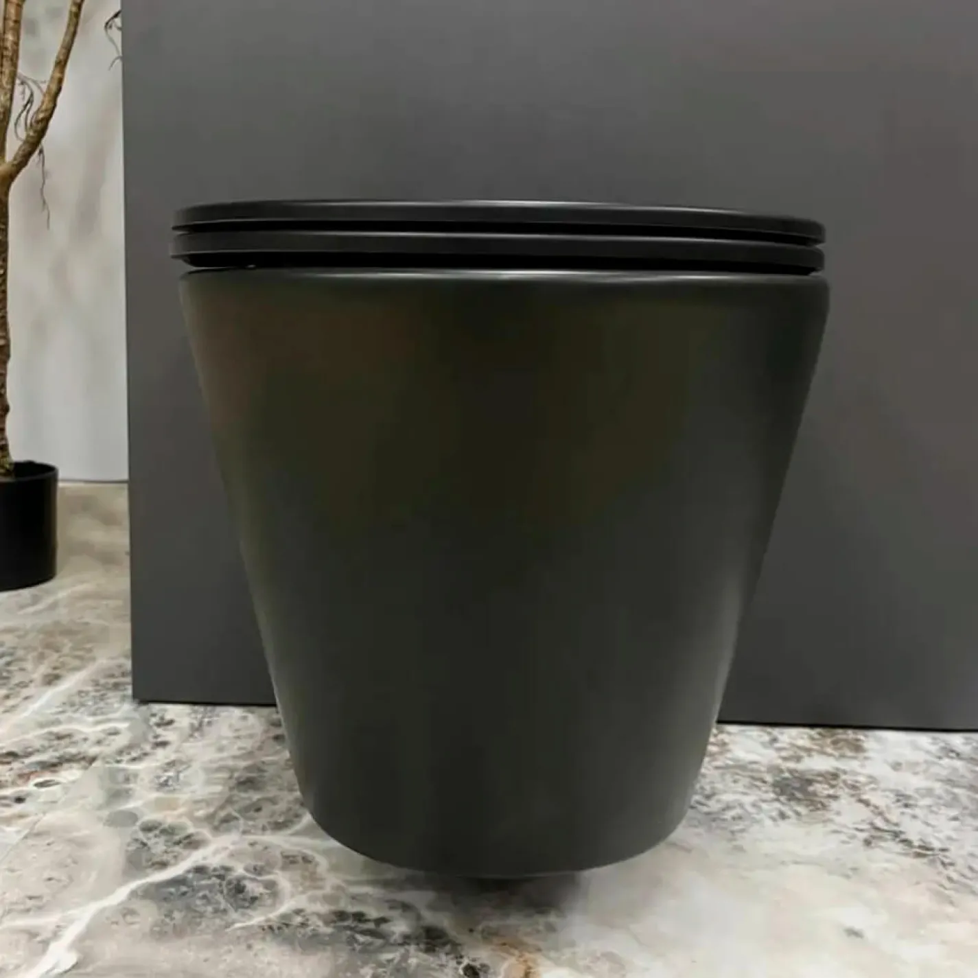 Унитаз подвесной VBI Levanzo Black Matt (VBI-020201) - Фото 3