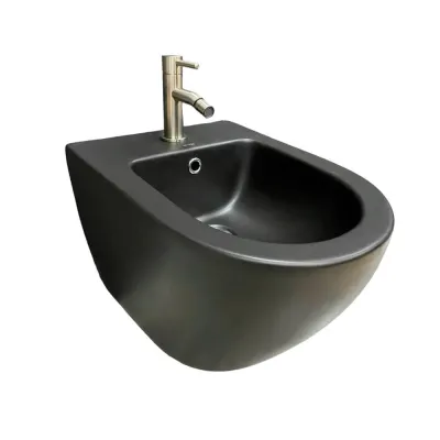 Подвесное биде VBI Vulcano Black Matt (VBI-020413)