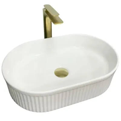 Раковина накладная VBI Biella белый VBI-014000