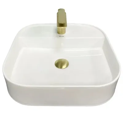 Раковина накладная VBI Lesina 2 белый VBI-015301