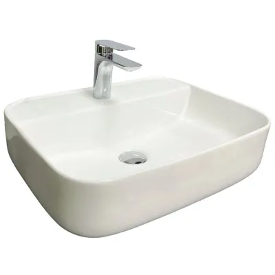 Раковина накладная VBI Narni M белый VBI-014900