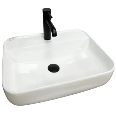 Раковина накладная VBI Ragusa белый глянец VBI-014500