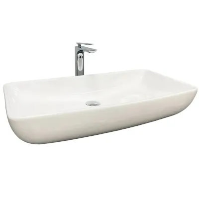 Раковина накладная VBI Silvi 70 белый VBI-015101