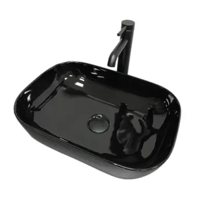 Раковина накладная VBI Ravenna Black glossy (VBI-011227)