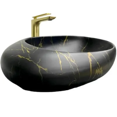 Раковина VBI Valiano Marble черный VBI-016101