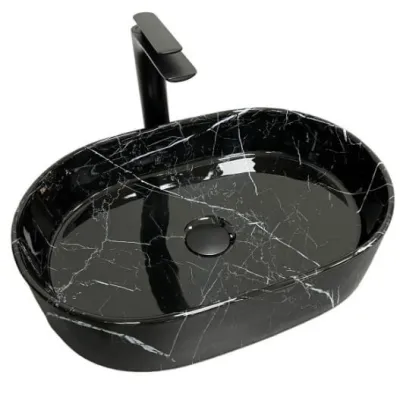 Раковина VBI Verona 50 Marmo Glossy черный VBI-011314