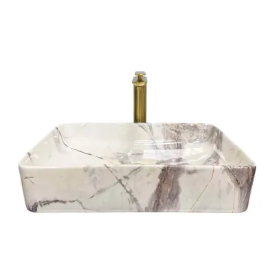 Умивальник (раковина) VBI Triest 50 Stains Glossy накладний VBI-012712