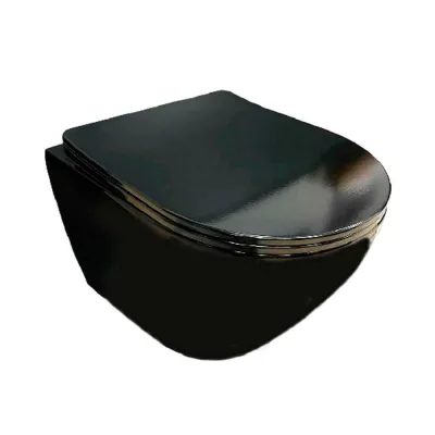 Унитаз подвесной VBI Vulcano Black Glossy (VBI-020414)