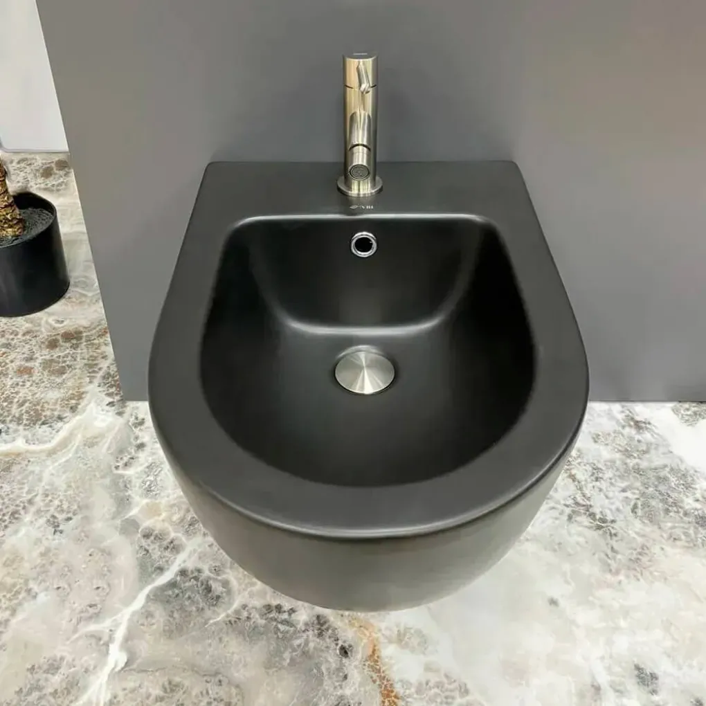 Подвесное биде VBI Vulcano Black Matt (VBI-020413)- Фото 3