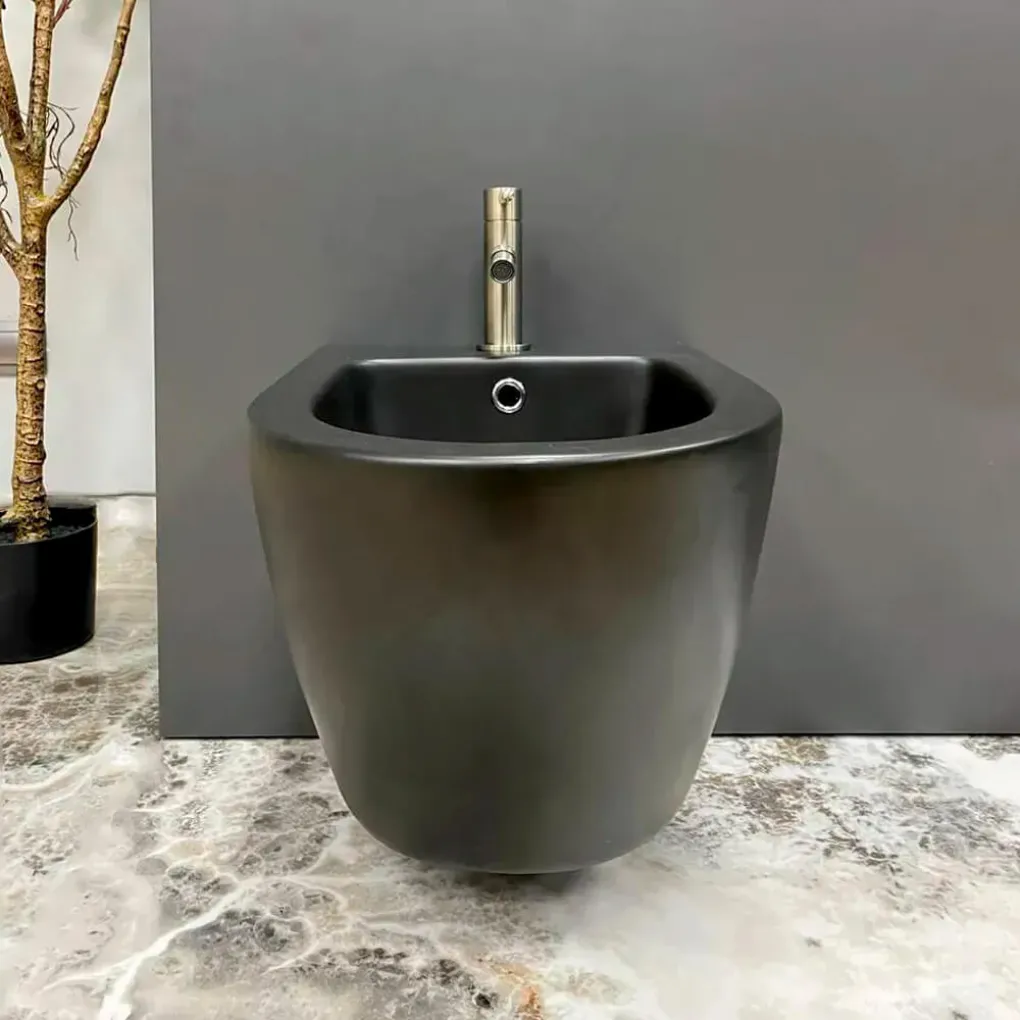 Подвесное биде VBI Vulcano Black Matt (VBI-020413)- Фото 4