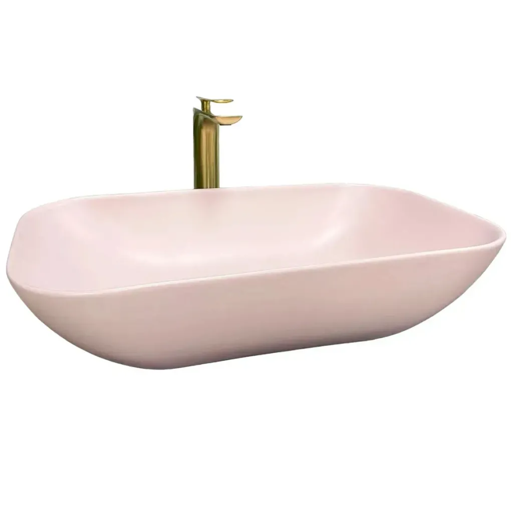 Раковина накладная VBI Avezzano розовый мат VBI-014405- Фото 1