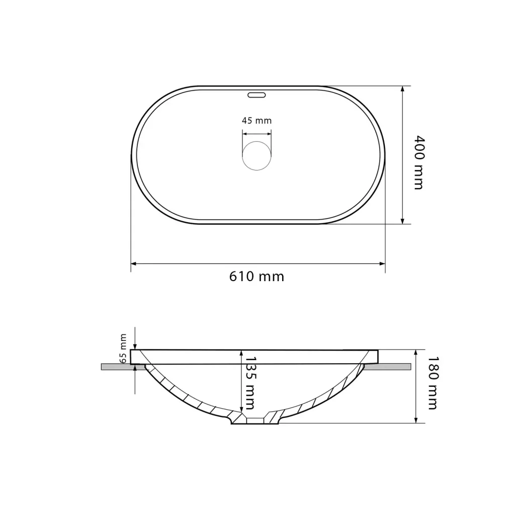 Раковина врезная VBI Gaeta белый VBI-018014- Фото 4