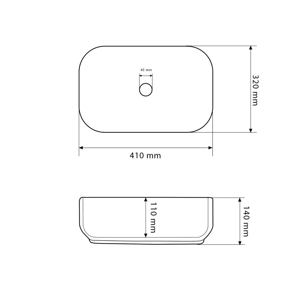 Раковина накладная VBI Palermo S белый VBI-012301- Фото 4