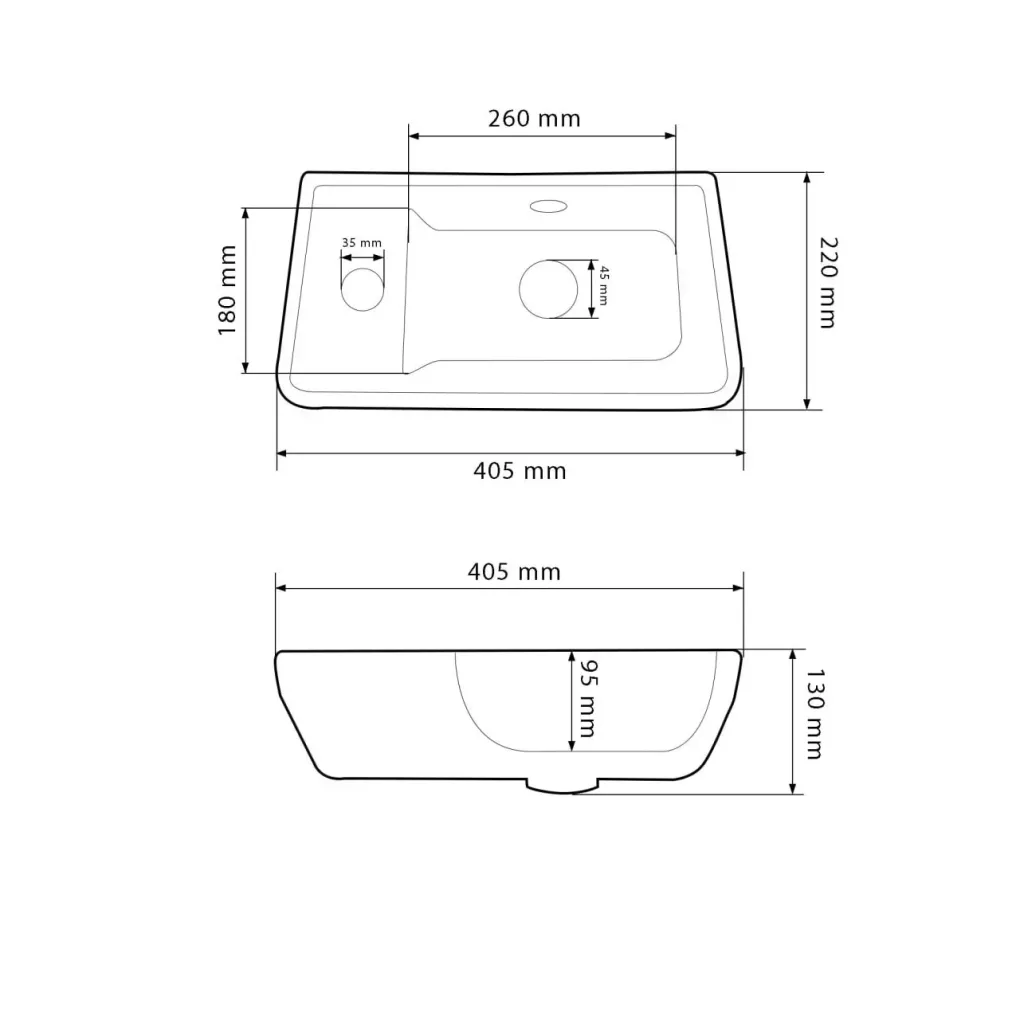 Раковина подвесная VBI Jesli R белый VBI-015613- Фото 4