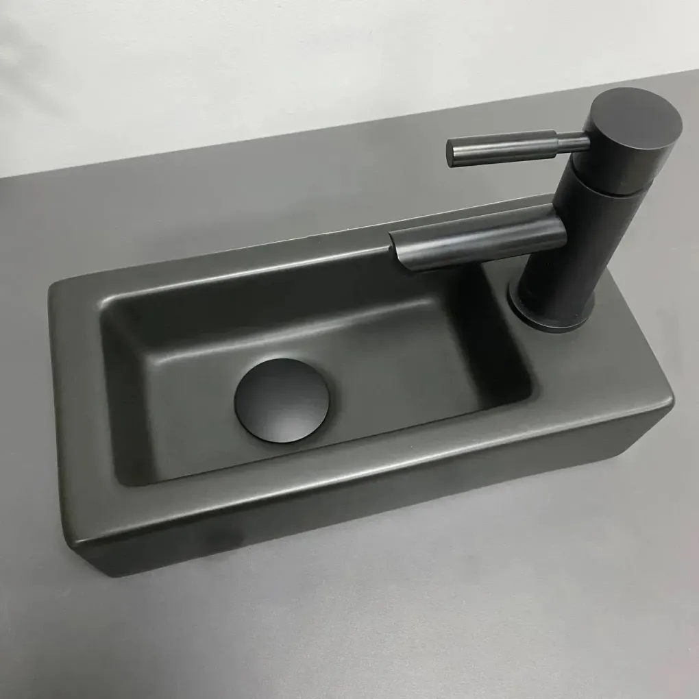 Раковина подвесная VBI Komo L черный мат VBI-015615- Фото 2