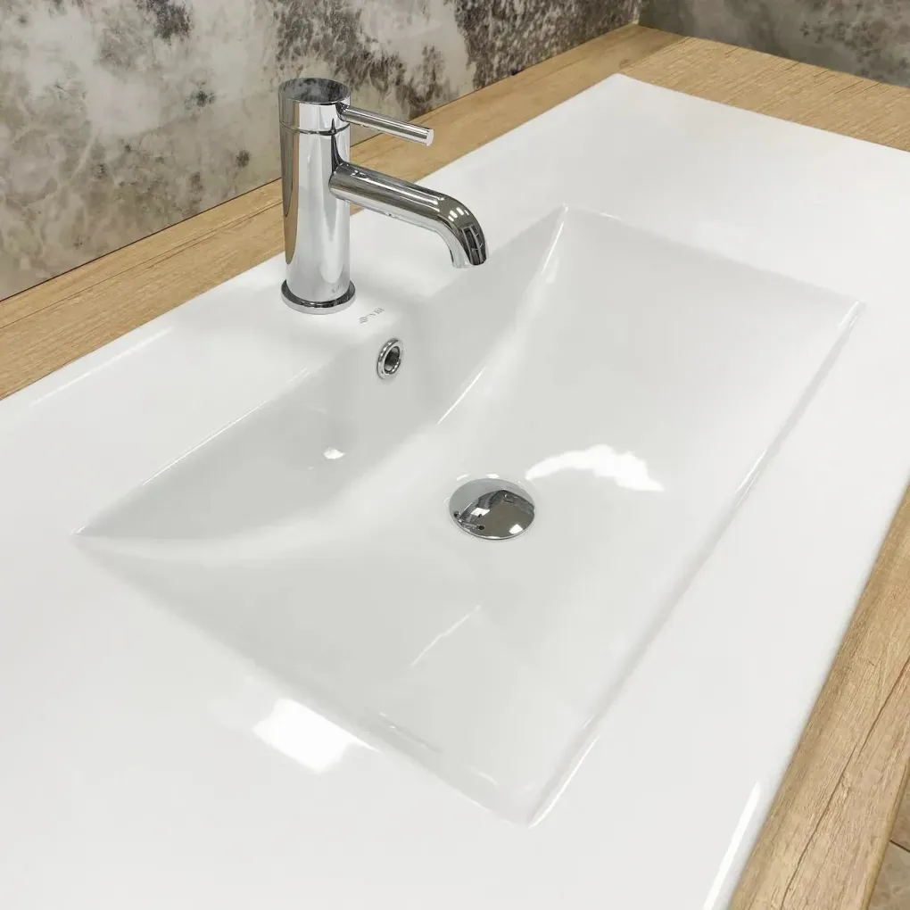 Раковина врезная VBI Ferrara 120 белый VBI-018031- Фото 3