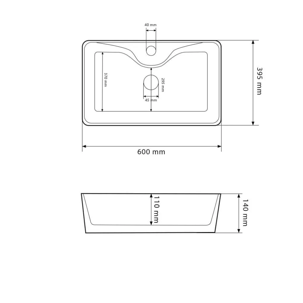 Раковина накладная VBI Forli XL White (VBI-011104)- Фото 3