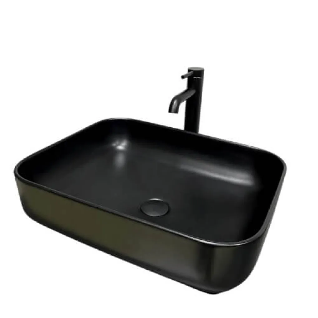 Раковина накладная VBI Palermo Black matt (VBI-012310)- Фото 1