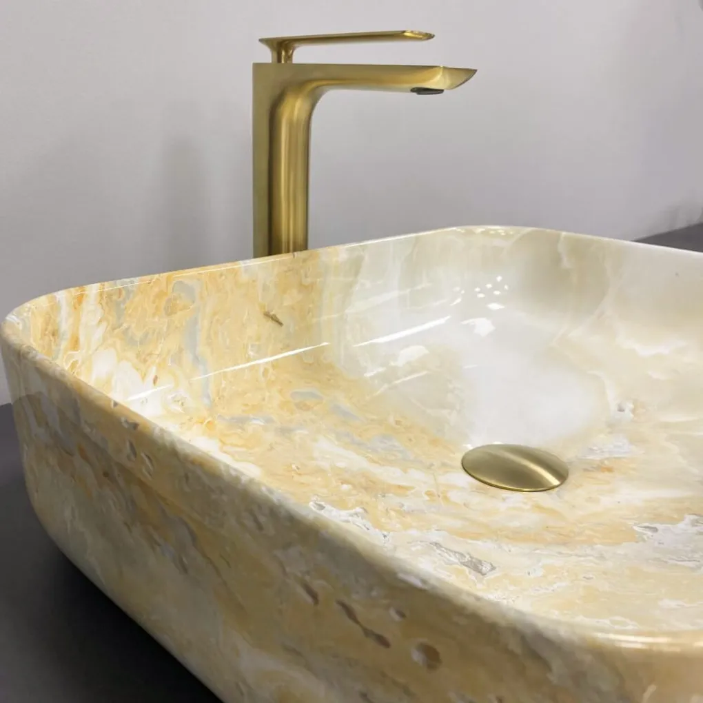Раковина накладная VBI Palermo Marble yellow (VBI-012309)- Фото 3