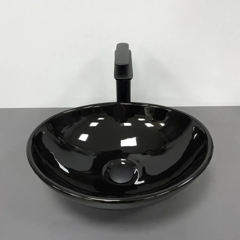 Раковина накладна VBI Parma Black glossy (VBI-011021)- Фото 2