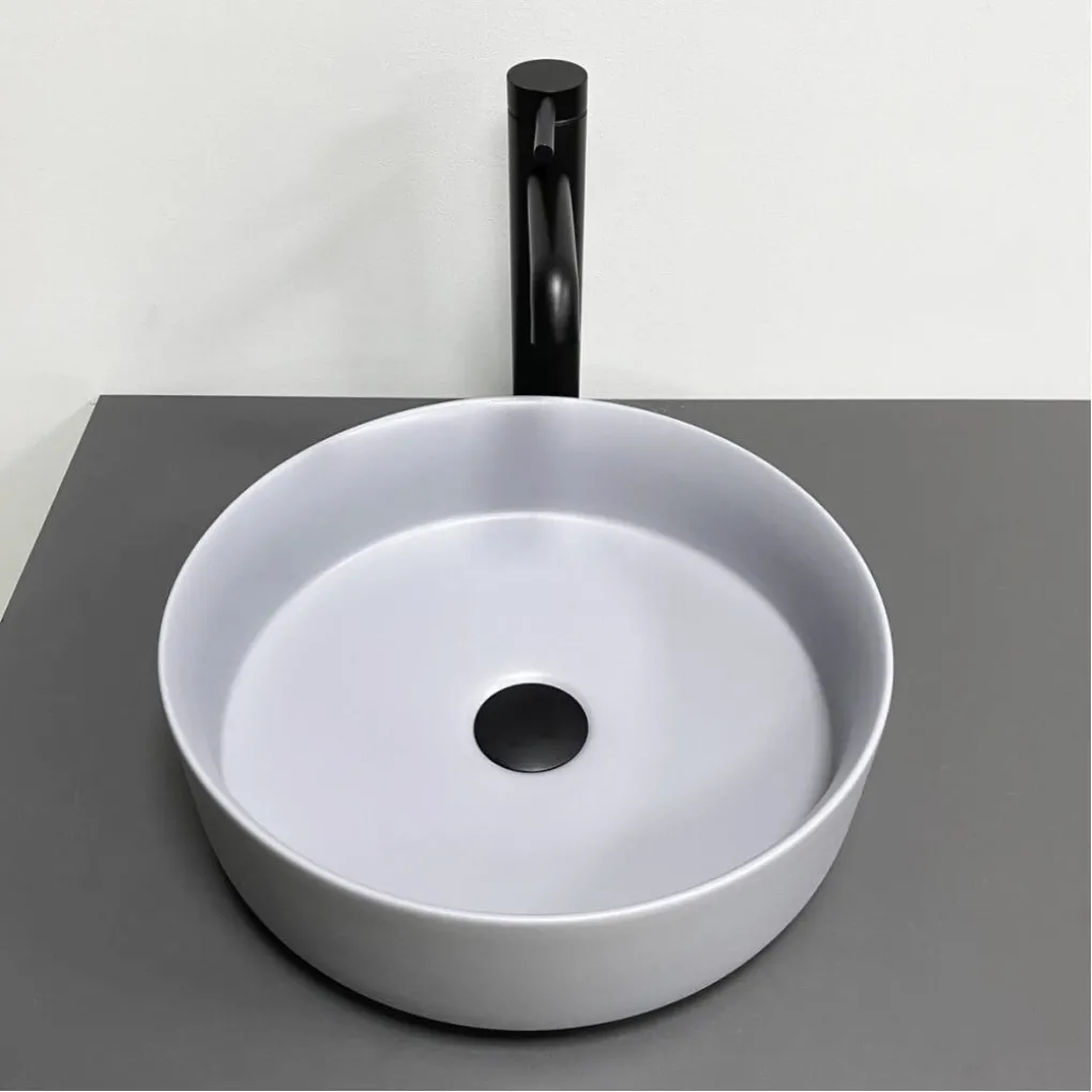 Раковина накладная VBI Prato Light Grey matt (VBI-011413)- Фото 4