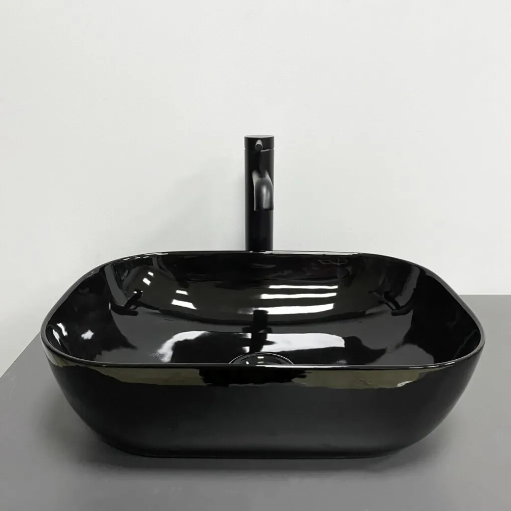 Раковина накладна VBI Ravenna Black glossy (VBI-011227)- Фото 2