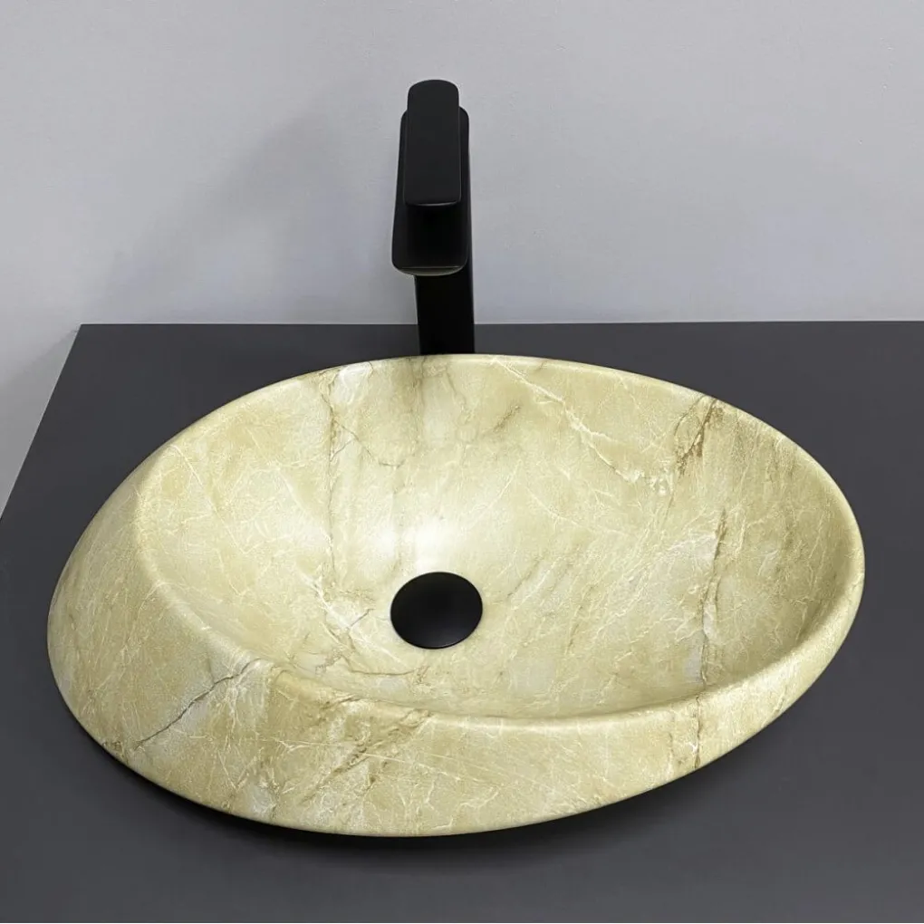 Раковина накладная VBI Rotello Beige onyx matt (VBI-017103)- Фото 3