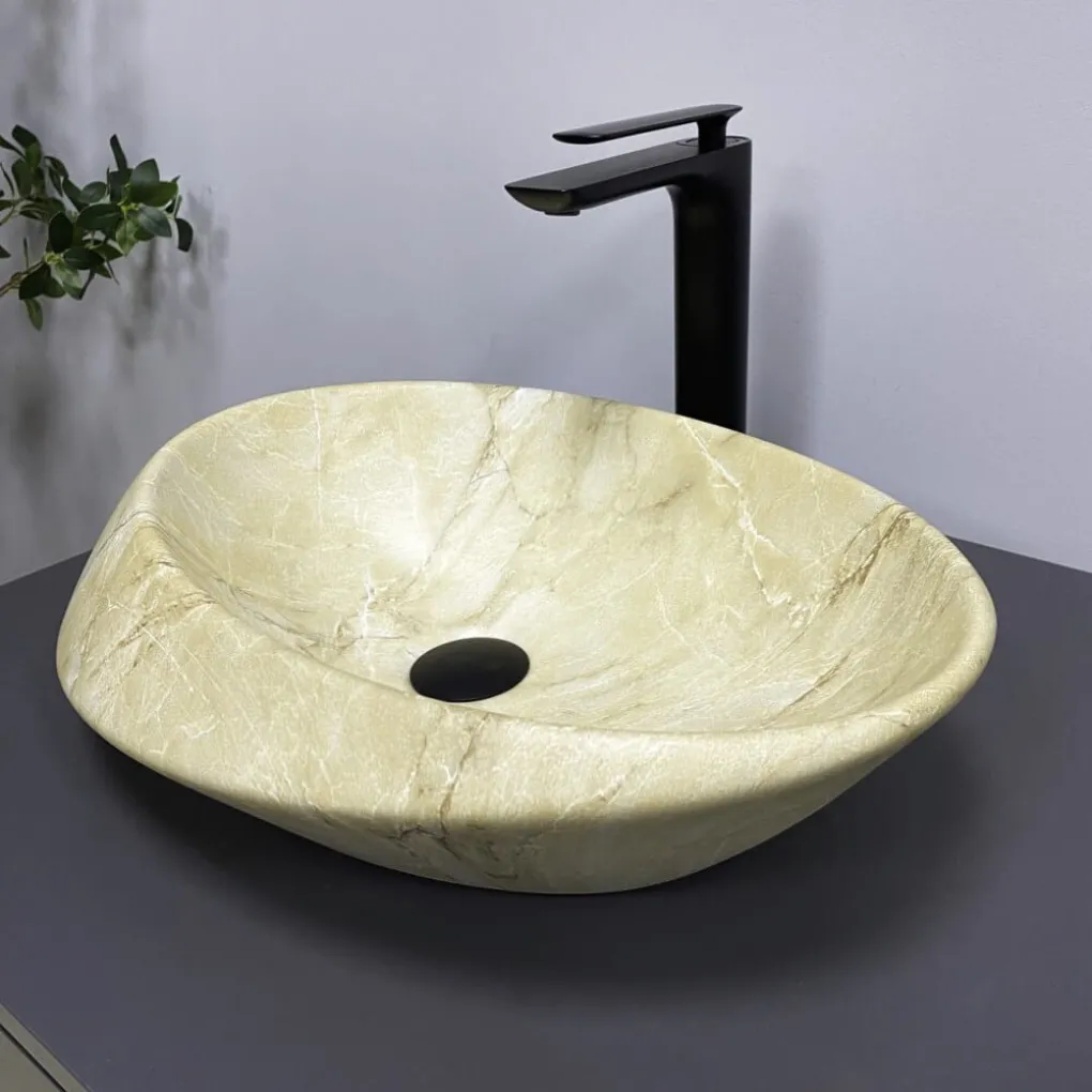 Раковина накладная VBI Rotello Beige onyx matt (VBI-017103)- Фото 4